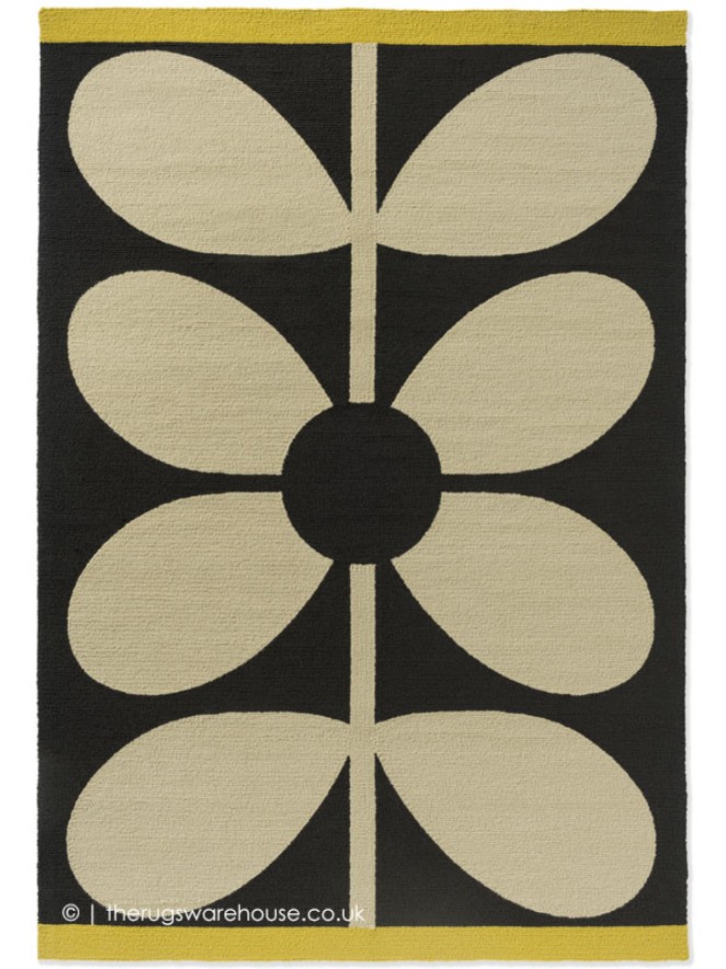 Sixties Stem Noir Rug - 7