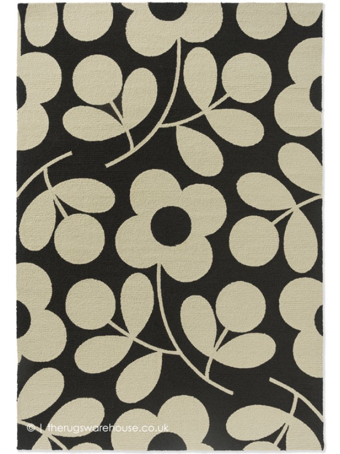 Spring Stem Black Rug - 9