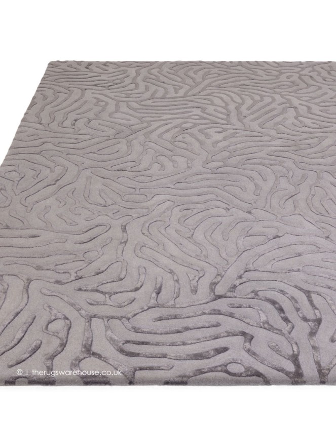 Coral Grey Rug - 2