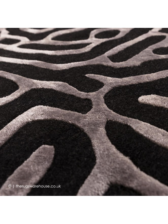 Coral Gunmetal Rug - 3