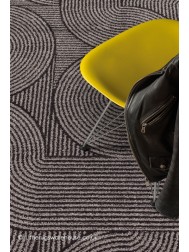 Charcoal Swirl Rug - Thumbnail - 2