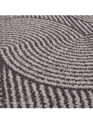 Charcoal Swirl Rug - Thumbnail - 3