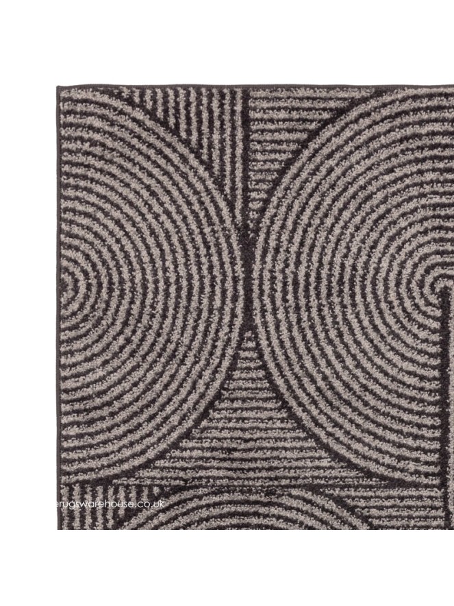 Charcoal Swirl Rug - 4