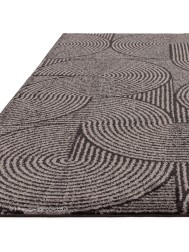 Charcoal Swirl Rug - Thumbnail - 6