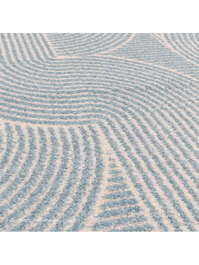 Blue Swirl Rug - 3