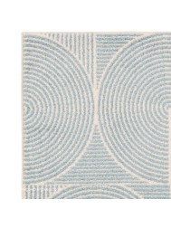 Blue Swirl Rug - Thumbnail - 4