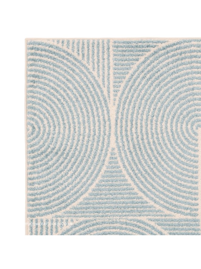 Blue Swirl Rug - 4