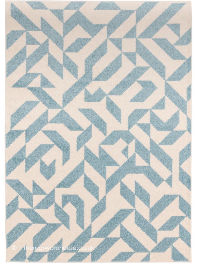 Blue Shapes Rug - 6