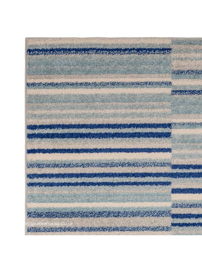 Blue Stripe Rug - 4