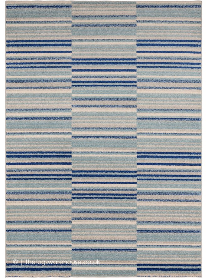 Blue Stripe Rug - 6