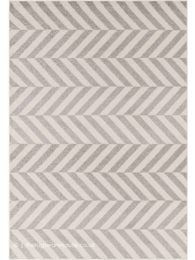 Grey Chevrons Rug - 7