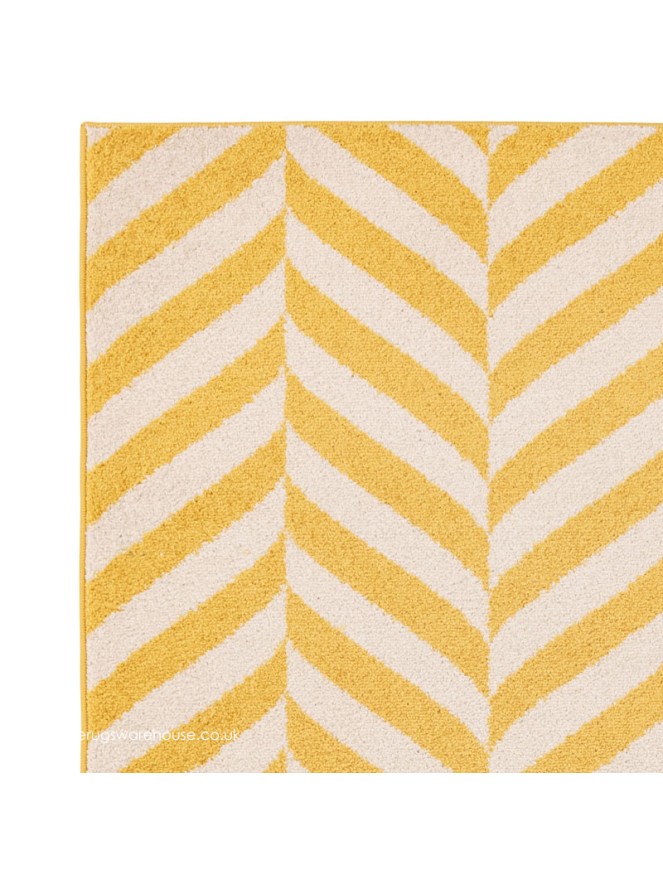 Yellow Chevrons Rug - 4