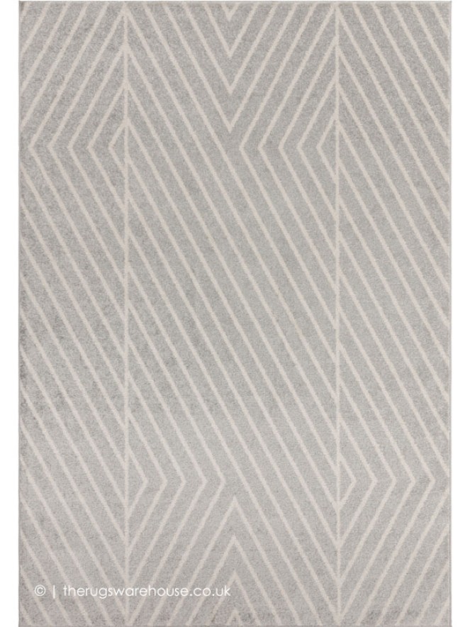 Grey Linear Rug - 7