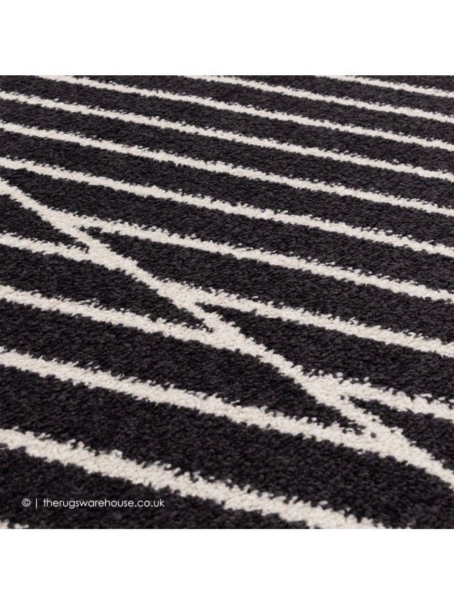 Black Linear Rug - 3