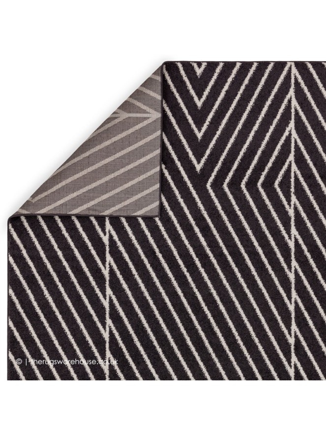 Black Linear Rug - 5