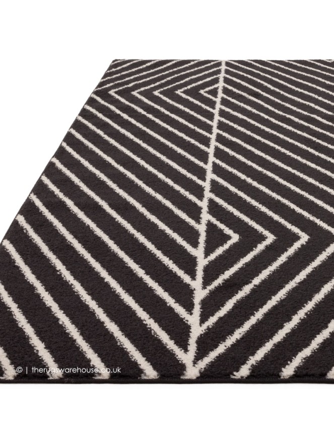 Black Linear Rug - 6