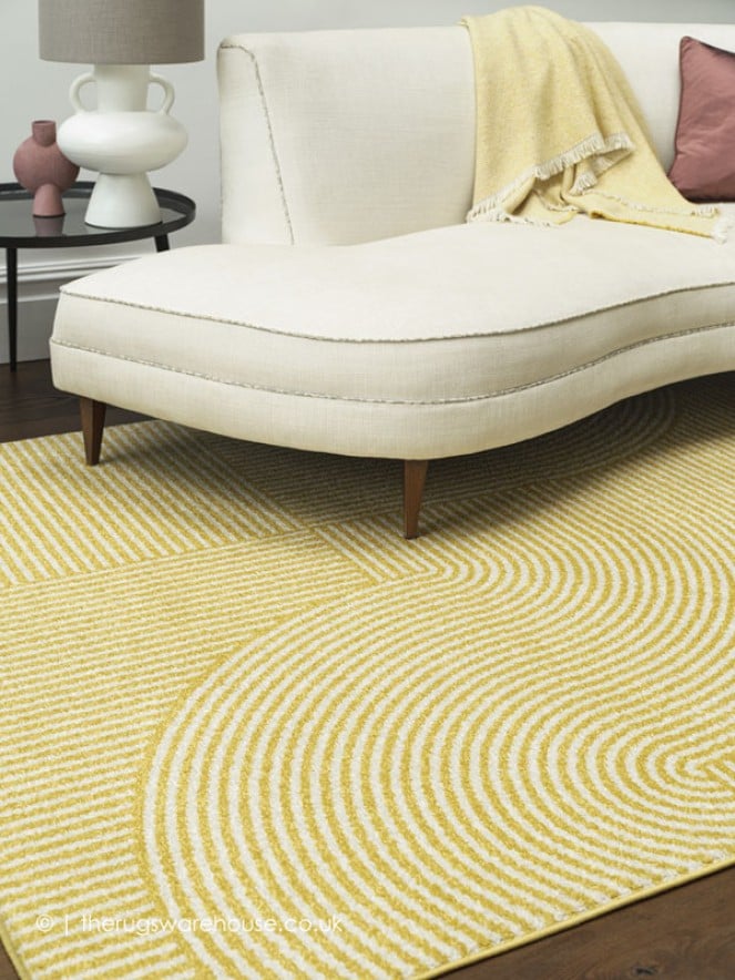 Yellow Geo Rug - 2