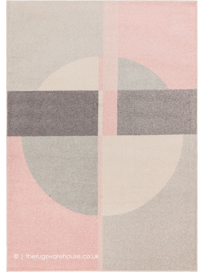 Pink Circle Rug - 6