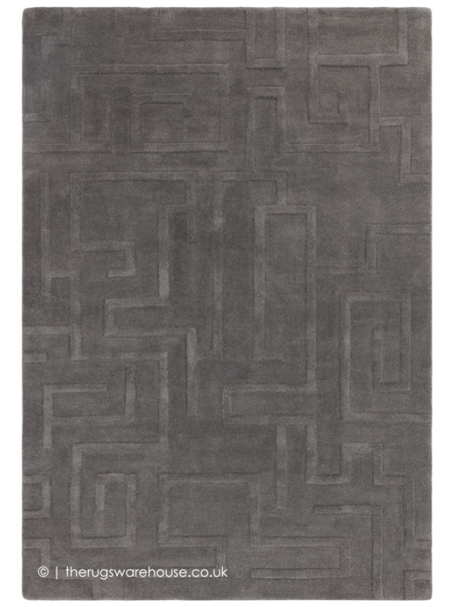 Maze Charcoal Rug - 6