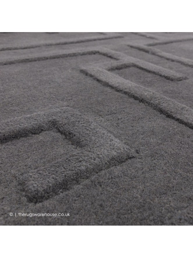 Maze Charcoal Rug - 3