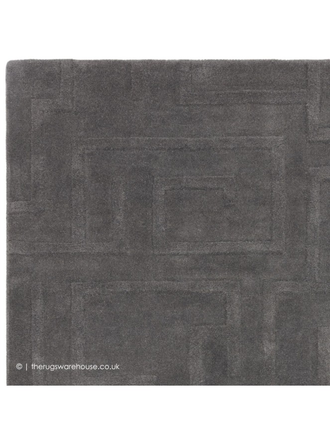 Maze Charcoal Rug - 4