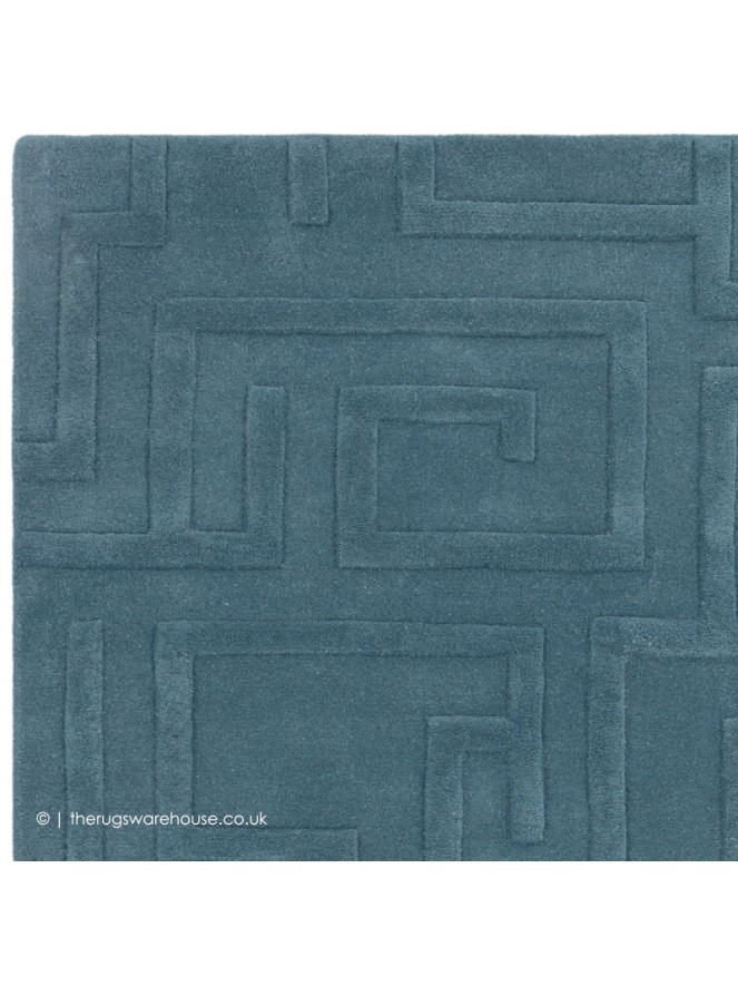 Maze Teal Rug - 4