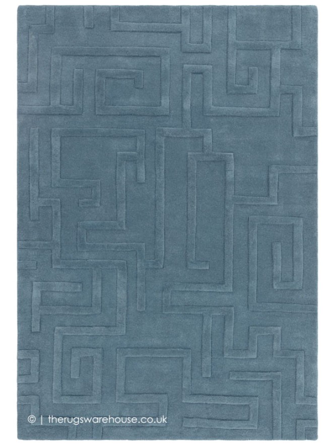 Maze Teal Rug - 6