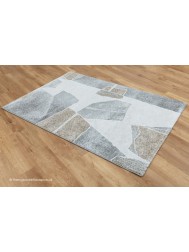 Chivaso Grey Beige Rug - Thumbnail - 8