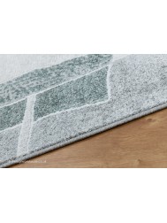 Chivaso Grey Teal Rug - Thumbnail - 4