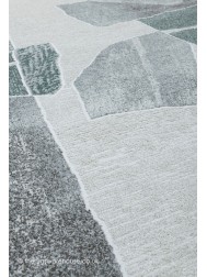 Chivaso Grey Teal Rug - Thumbnail - 6