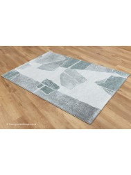 Chivaso Grey Teal Rug - Thumbnail - 8