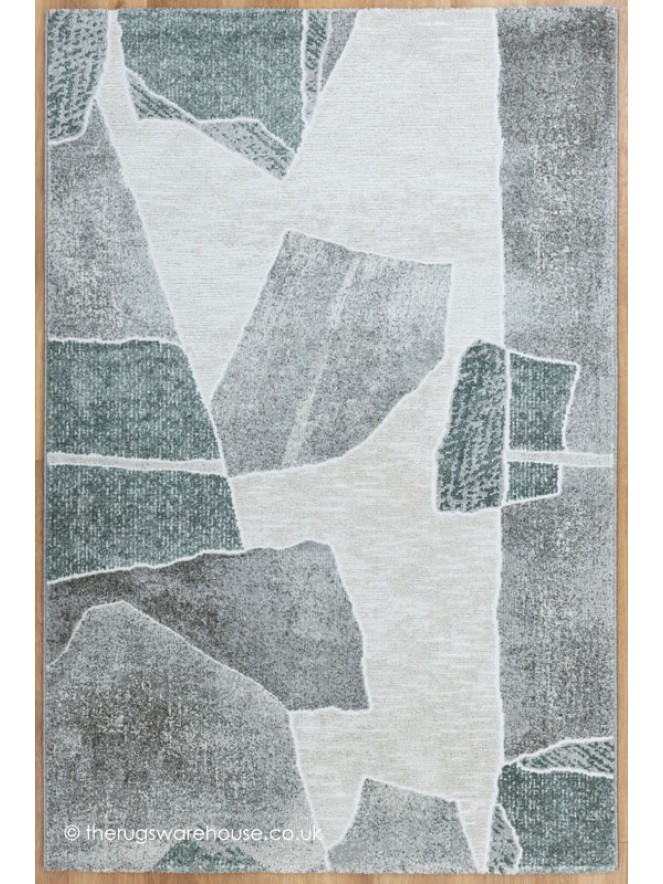 Chivaso Grey Teal Rug - 9