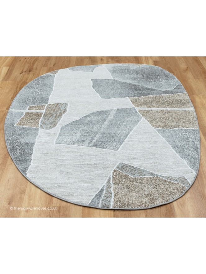 Chivaso Pebble Grey Beige Rug - 2