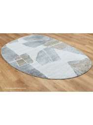 Chivaso Pebble Grey Beige Rug - Thumbnail - 6