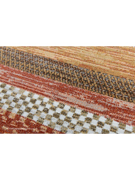 Multi Coloured Polyester Rug Colemar Multi-Coloured Stripes Modern Rug | The Rugs Warehouse