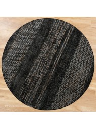 Merso Dark Mix Circle Rug - Thumbnail - 2