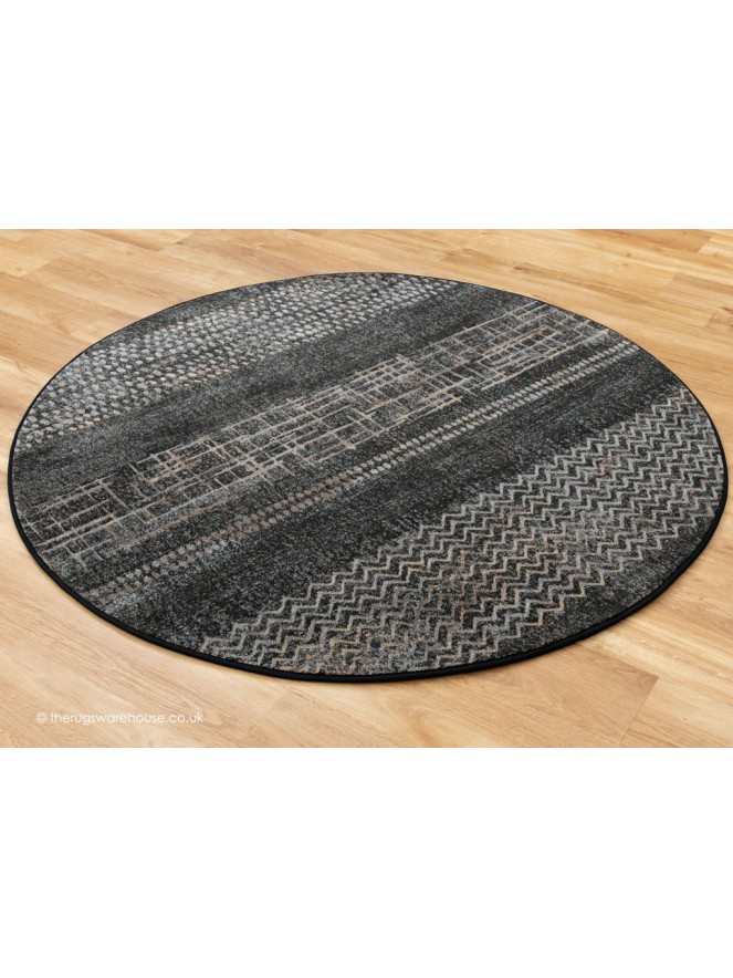 Merso Dark Mix Circle Rug - 7