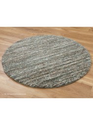 Dunya Teal Circle Rug - Thumbnail - 2