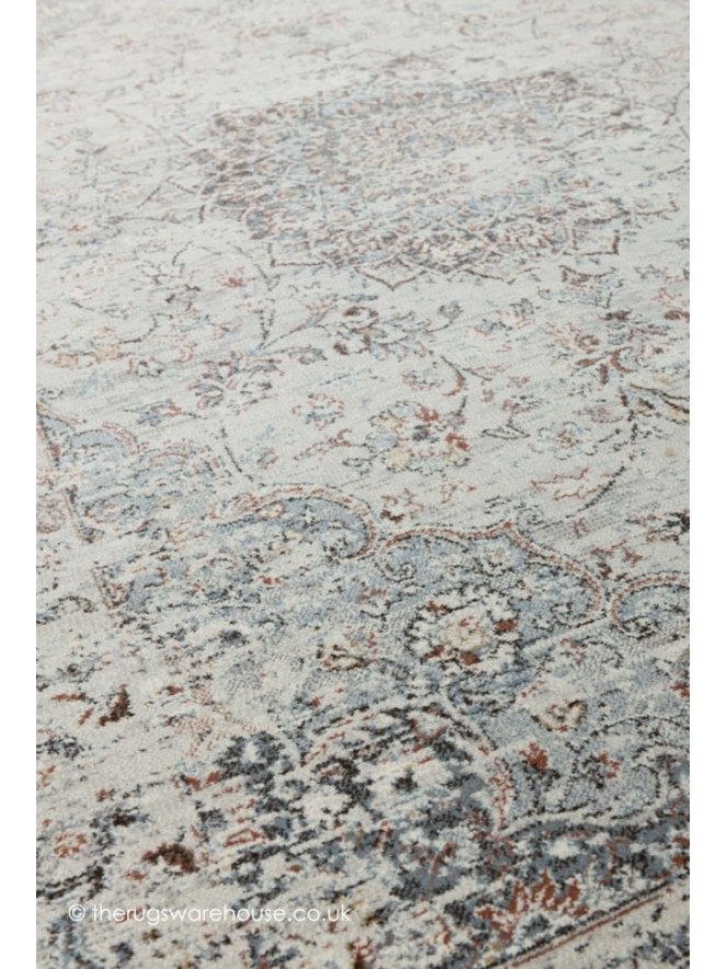 Indus Cream Grey Rug - 6