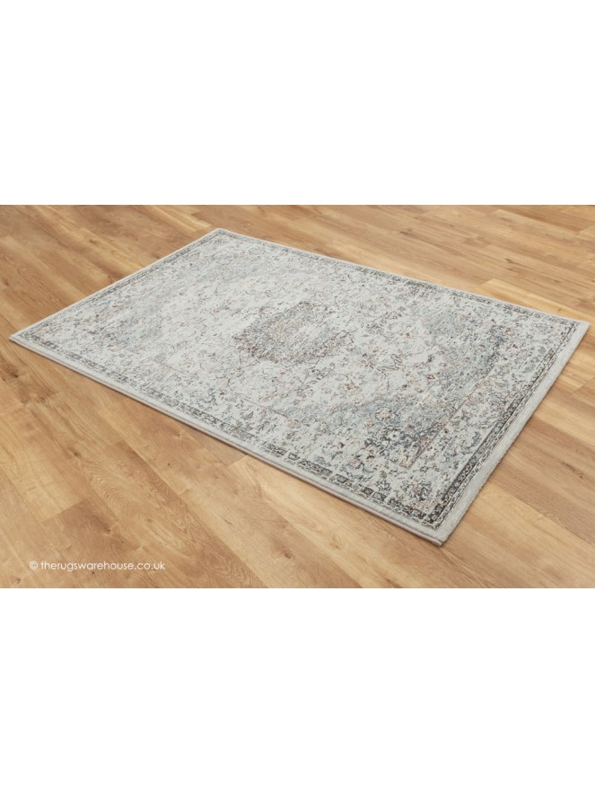 Indus Cream Grey Rug - 8