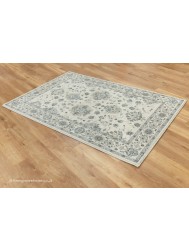 Tebrisi Cream Blue Rug - Thumbnail - 8