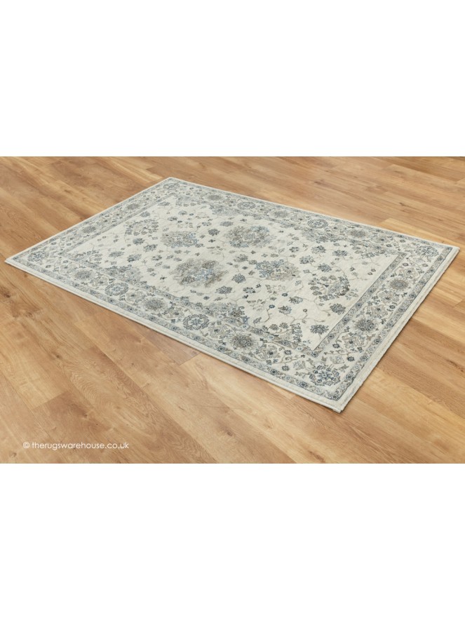 Tebrisi Cream Blue Rug - 8