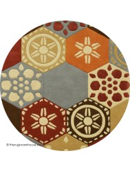 Bareli Circle Rug - Thumbnail - 8