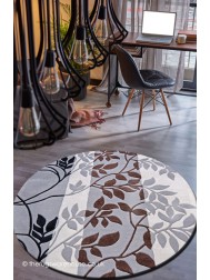 Montreaux Grey Circle Rug - Thumbnail - 2