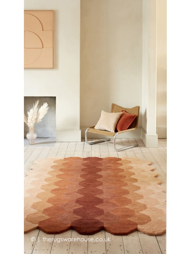 Hive Rust Rug - 2