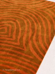 Groove Burnt Orange Rug - Thumbnail - 3