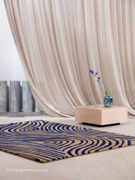 Groove Electric Blue Rug - Thumbnail - 2
