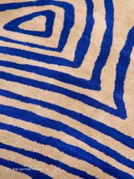 Groove Electric Blue Rug - Thumbnail - 3