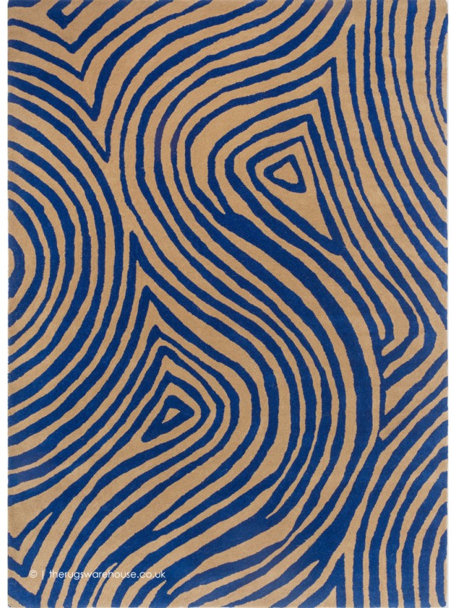 Groove Electric Blue Rug - 7