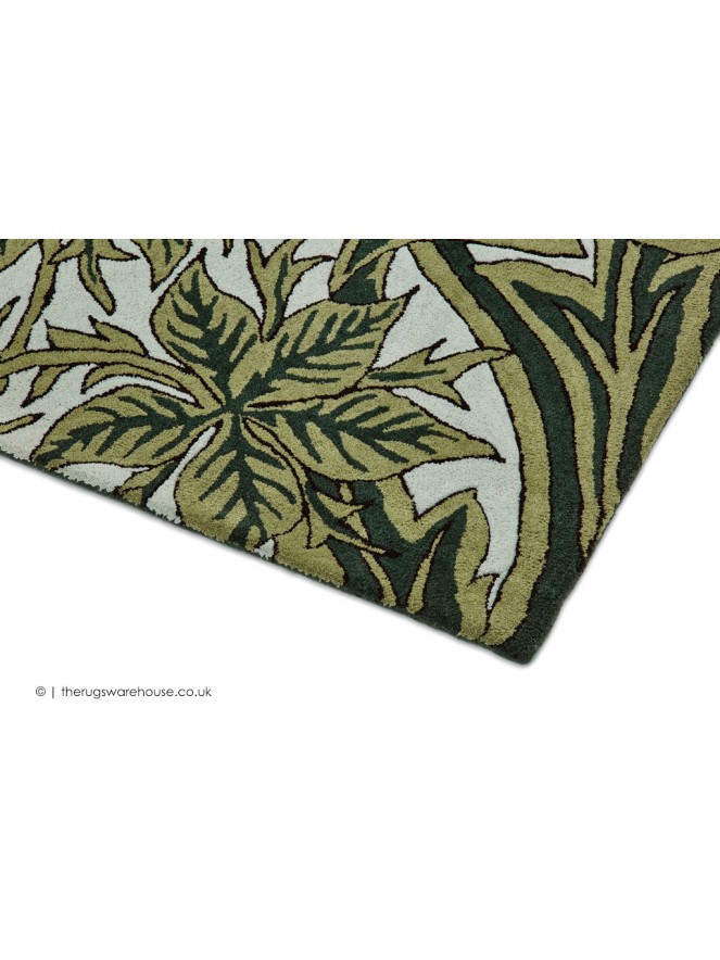 Bluebell Leafy Green Rug - 5